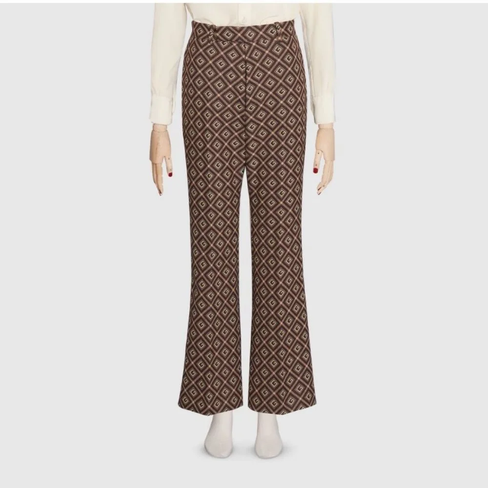 Gucci GG Logo Flare Pants - Picture 4 of 16